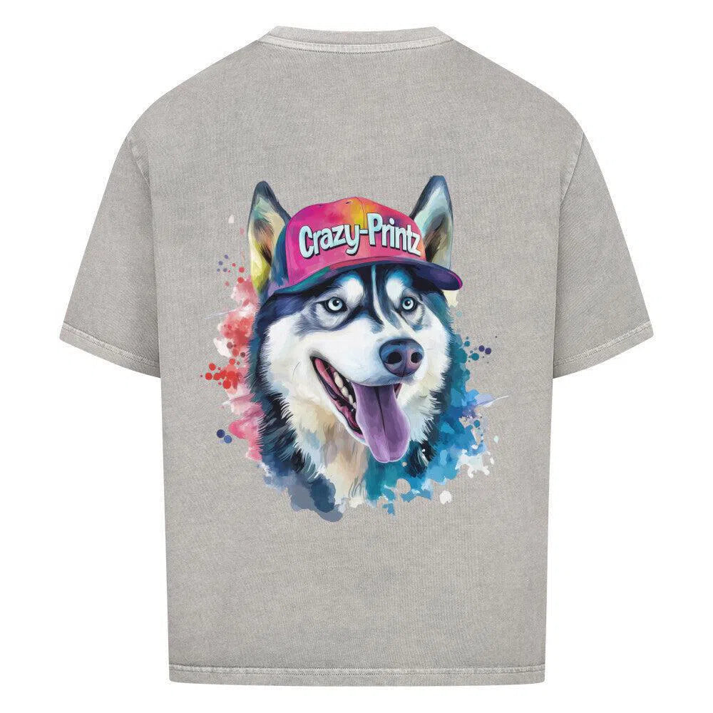 π₯ Crazy-Printz Husky Rebel Shirt β Watercolor Edition π₯ - T-Shirt im einzigartigen Crazy-Printz Design | Perfekt fΓΌr Alltag & Style
