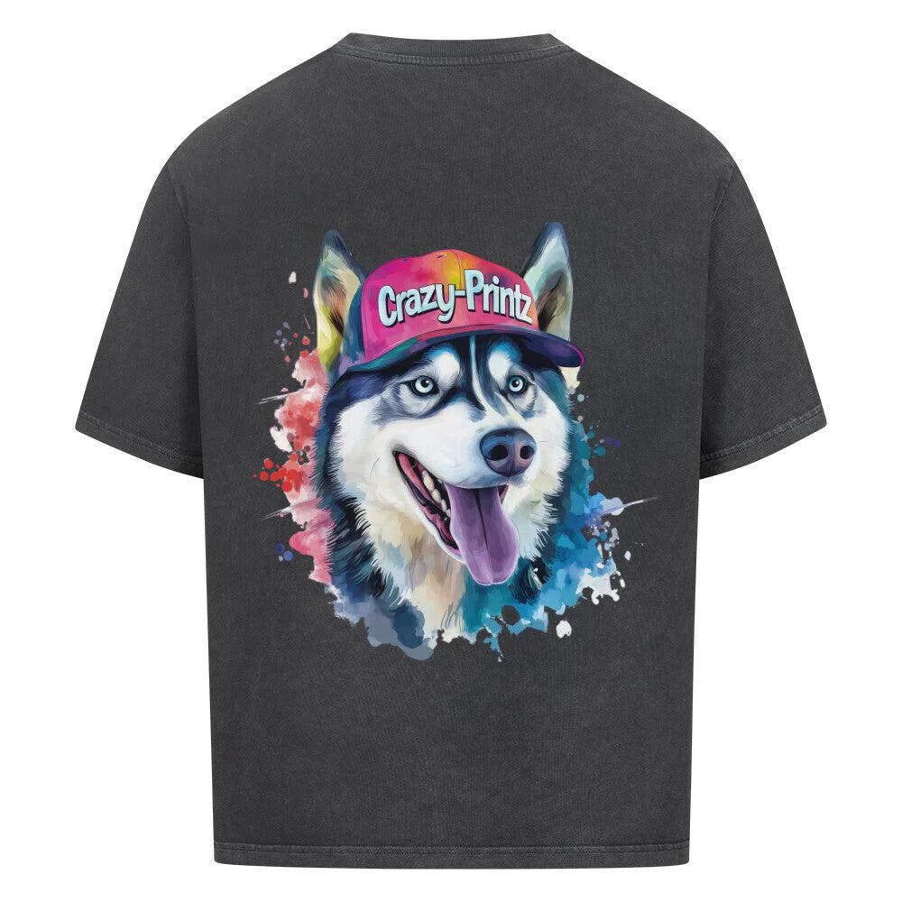 π₯ Crazy-Printz Husky Rebel Shirt β Watercolor Edition π₯ - T-Shirt im einzigartigen Crazy-Printz Design | Perfekt fΓΌr Alltag & Style
