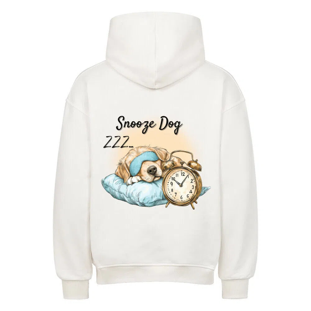🐶💤 Snooze Dog – Morgenmuffel Hoodie 😴⏰ - Hoodie im einzigartigen Crazy-Printz Design | Perfekt für Alltag & Style