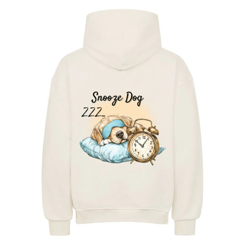 🐶💤 Snooze Dog – Morgenmuffel Hoodie 😴⏰ - Hoodie im einzigartigen Crazy-Printz Design | Perfekt für Alltag & Style