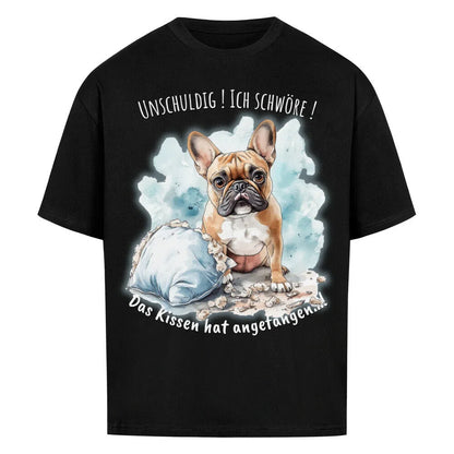🐶 Das Kissen hat angefangen ! Oversized Shirt - T-Shirt im einzigartigen Crazy-Printz Design | Perfekt für Alltag & Style