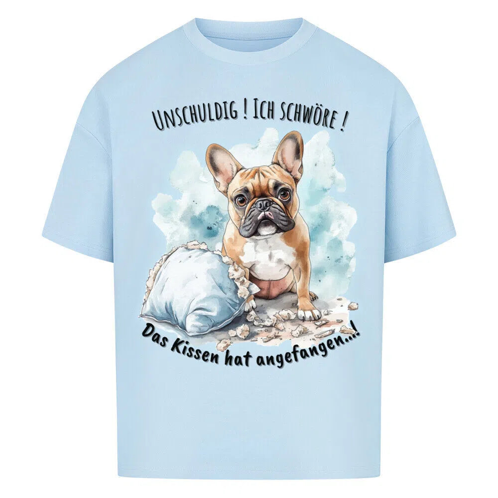 🐶 Das Kissen hat angefangen ! Oversized Shirt - T-Shirt im einzigartigen Crazy-Printz Design | Perfekt für Alltag & Style