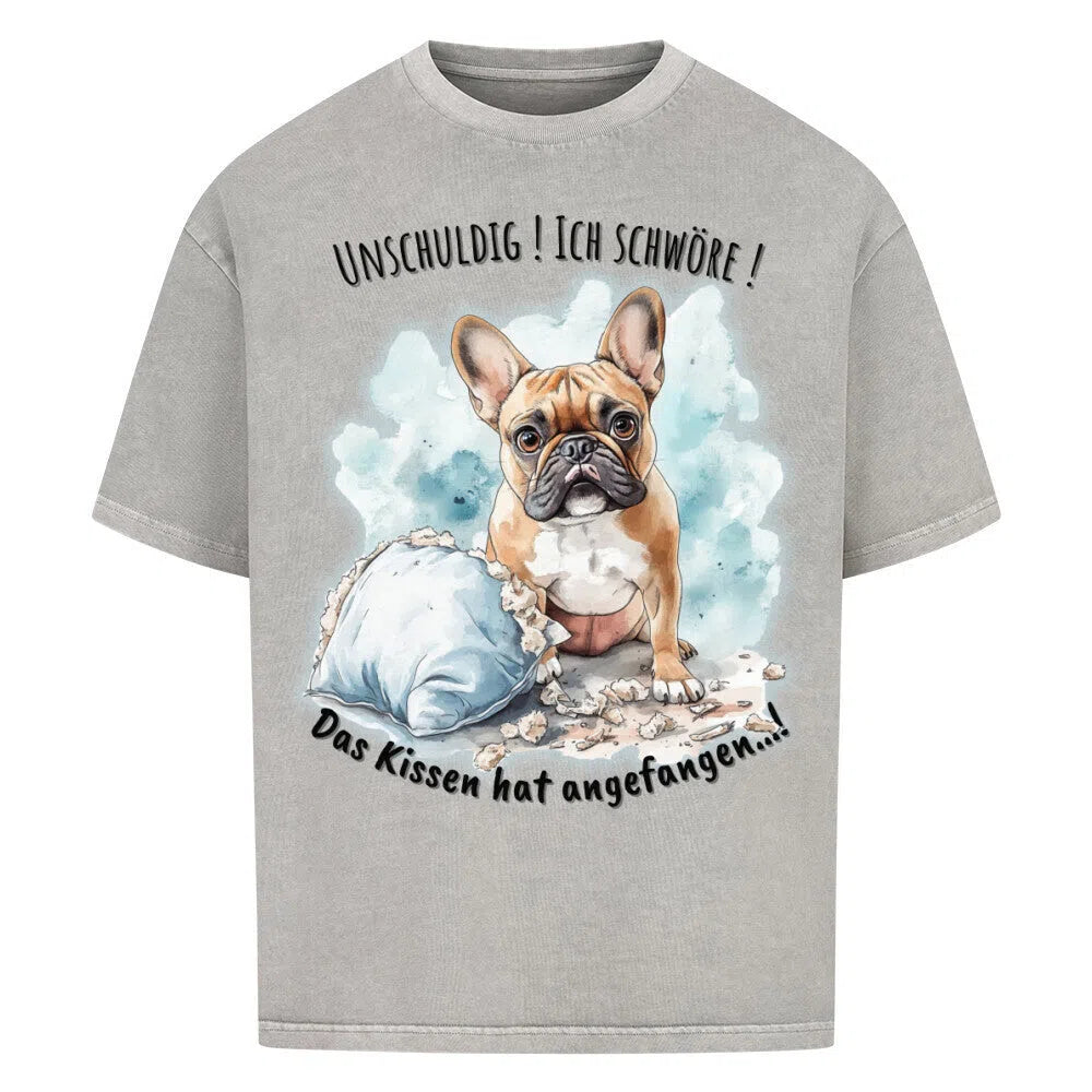 🐶 Das Kissen hat angefangen ! Oversized Shirt - T-Shirt im einzigartigen Crazy-Printz Design | Perfekt für Alltag & Style