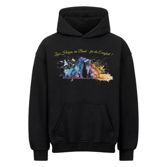 🐾 Verbunden für die Ewigkeit – Oversized Hoodie 🐾 - Hoodie im einzigartigen Crazy-Printz Design | Perfekt für Alltag & Style