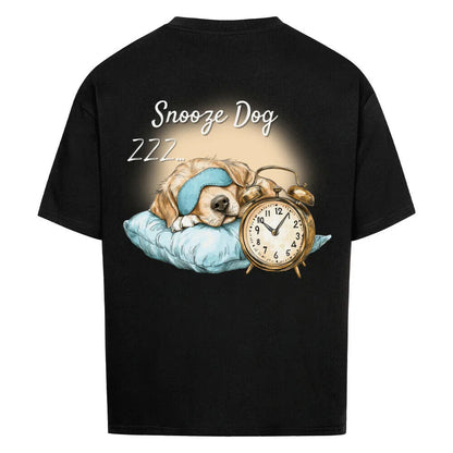„Snooze Dog“ 💤🐕 Oversized T-Shirt 🔥 - T-Shirt im einzigartigen Crazy-Printz Design | Perfekt für Alltag & Style