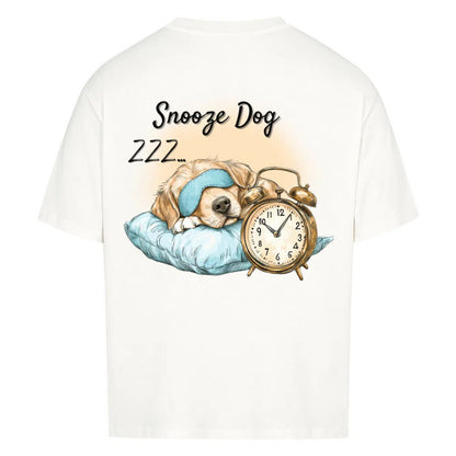 „Snooze Dog“ 💤🐕 Oversized T-Shirt 🔥 - T-Shirt im einzigartigen Crazy-Printz Design | Perfekt für Alltag & Style