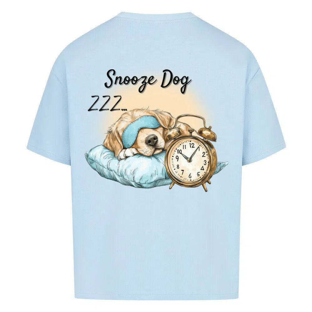 „Snooze Dog“ 💤🐕 Oversized T-Shirt 🔥 - T-Shirt im einzigartigen Crazy-Printz Design | Perfekt für Alltag & Style