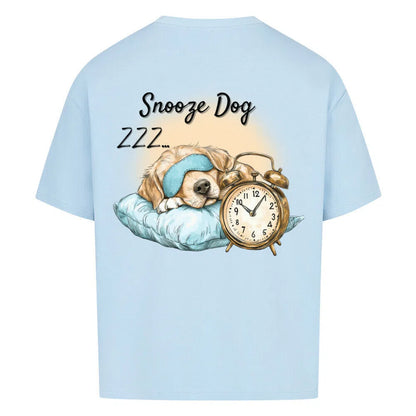 „Snooze Dog“ 💤🐕 Oversized T-Shirt 🔥 - T-Shirt im einzigartigen Crazy-Printz Design | Perfekt für Alltag & Style