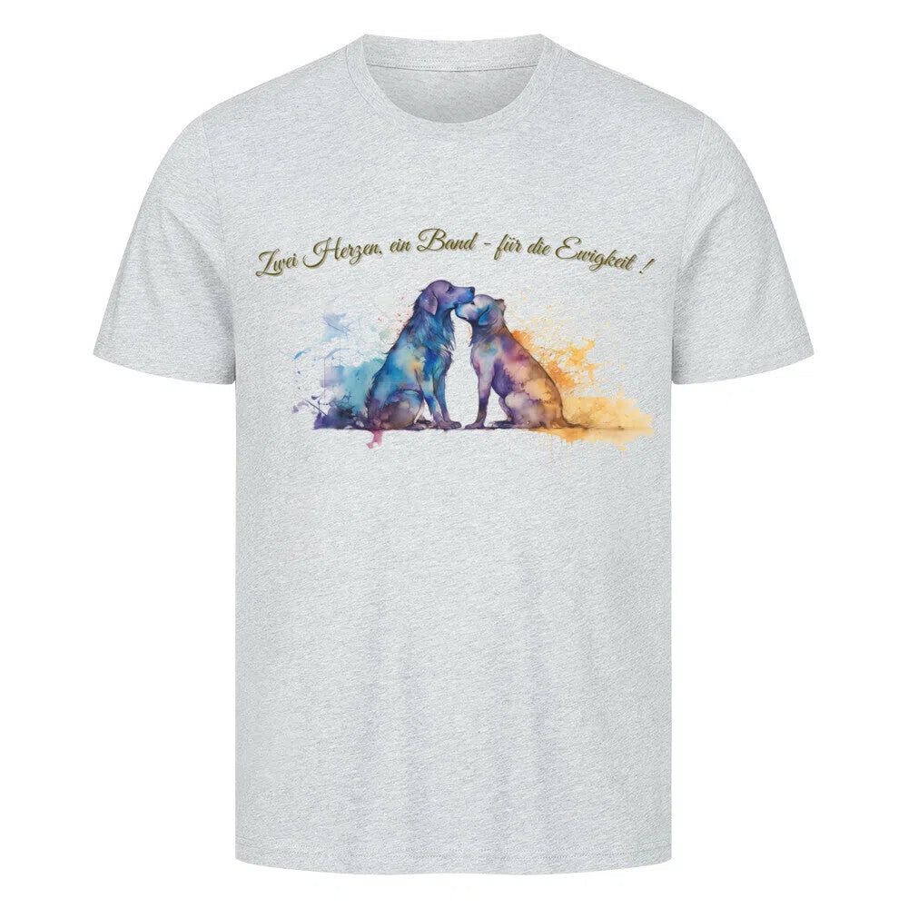 “Ewige Verbundenheit – Watercolor Edition” 💛🎨🐶 - T-Shirt im einzigartigen Crazy-Printz Design | Perfekt für Alltag & Style