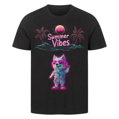 Summer Vibes Neon Edition 😎☀️– Party Premium T-Shirt - T-Shirt im einzigartigen Crazy-Printz Design | Perfekt für Alltag & Style