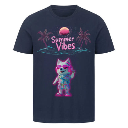 Summer Vibes Neon Edition 😎☀️– Party Premium T-Shirt - T-Shirt im einzigartigen Crazy-Printz Design | Perfekt für Alltag & Style