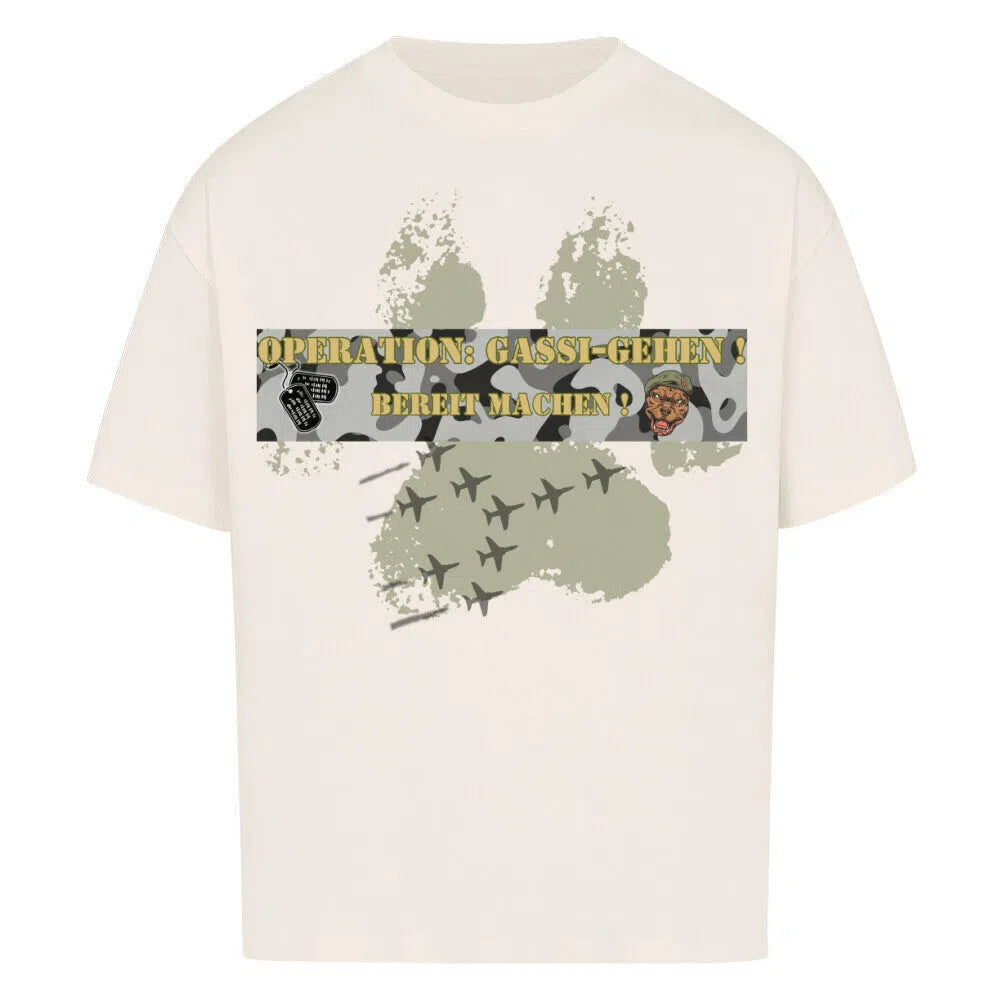OPERATION: Feindliches Gebiet gesichert! 🪖🐾🔥 - T-Shirt im einzigartigen Crazy-Printz Design | Perfekt für Alltag & Style