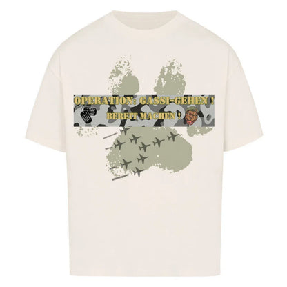 OPERATION: Feindliches Gebiet gesichert! 🪖🐾🔥 - T-Shirt im einzigartigen Crazy-Printz Design | Perfekt für Alltag & Style