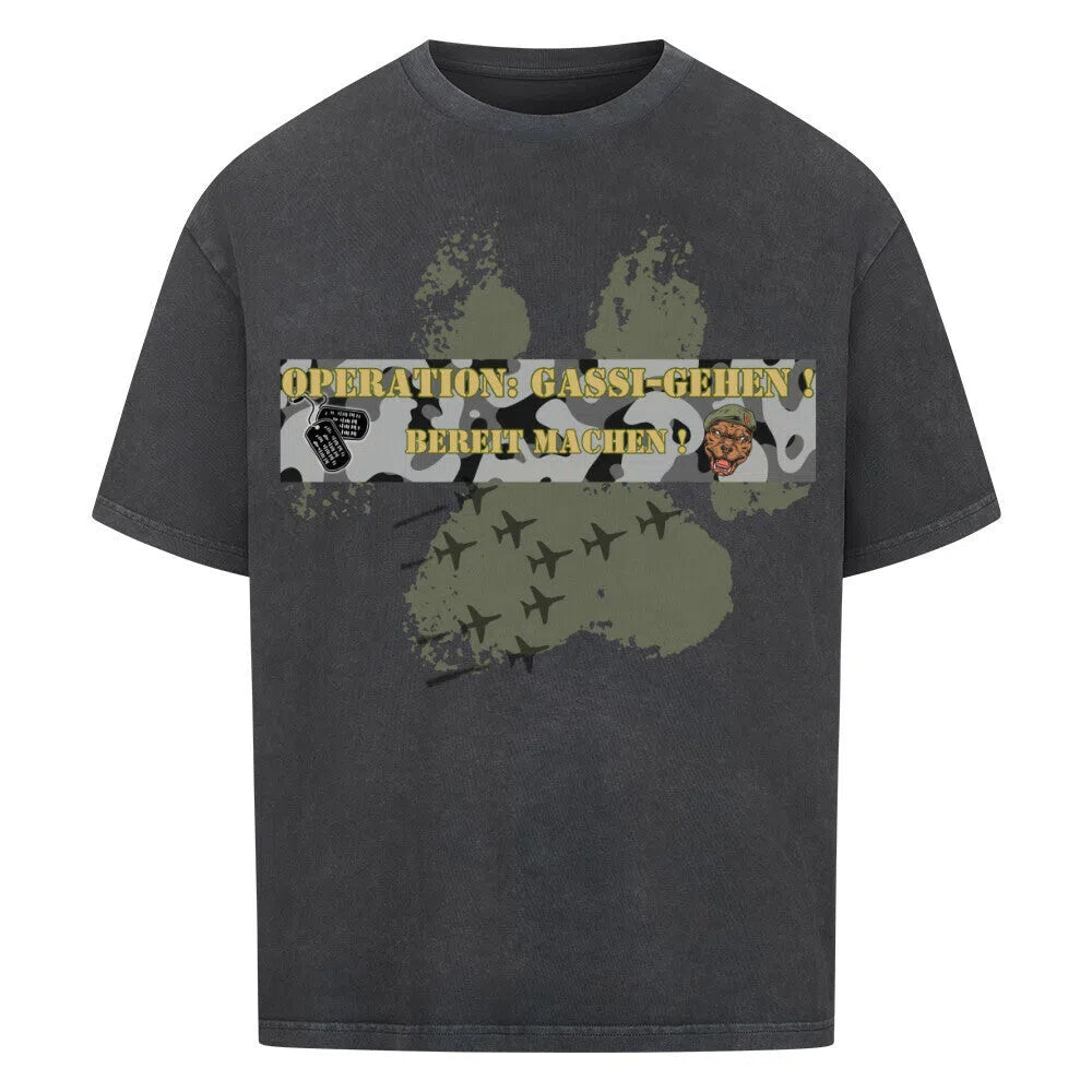 OPERATION: Feindliches Gebiet gesichert! 🪖🐾🔥 - T-Shirt im einzigartigen Crazy-Printz Design | Perfekt für Alltag & Style