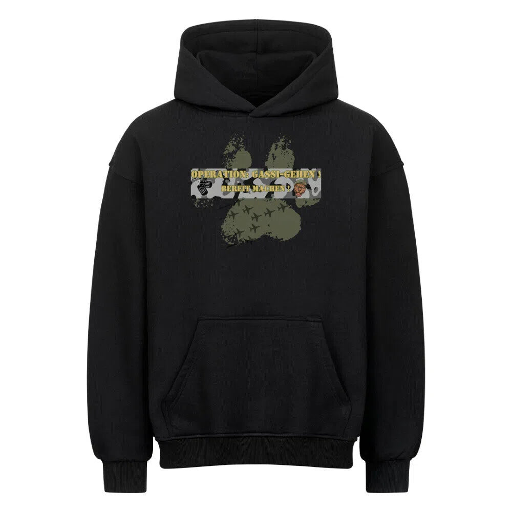 Operation Gassi 🪖🔥– Tactical Oversized Hoodie - Hoodie im einzigartigen Crazy-Printz Design | Perfekt für Alltag & Style