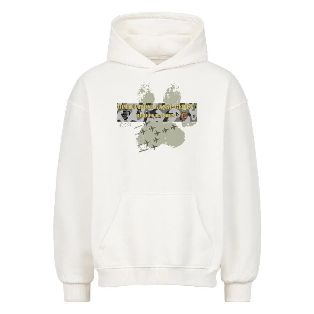 Operation Gassi 🪖🔥– Tactical Oversized Hoodie - Hoodie im einzigartigen Crazy-Printz Design | Perfekt für Alltag & Style