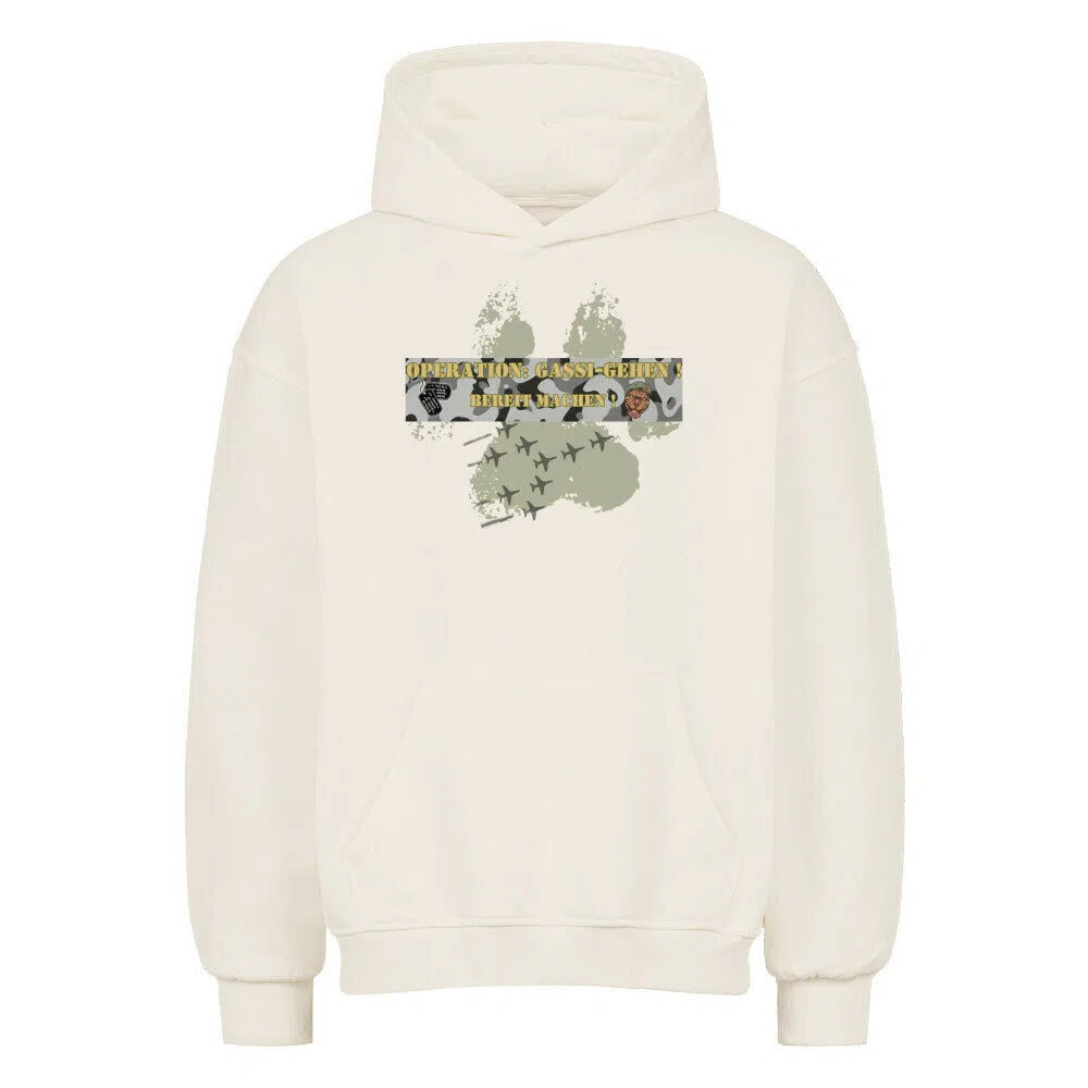 Operation Gassi 🪖🔥– Tactical Oversized Hoodie - Hoodie im einzigartigen Crazy-Printz Design | Perfekt für Alltag & Style
