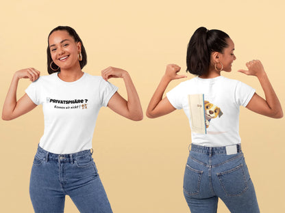 🛑 “Zero Privacy – Hundekontrolle aktiv!” 🛑 - T-Shirt im einzigartigen Crazy-Printz Design | Perfekt für Alltag & Style