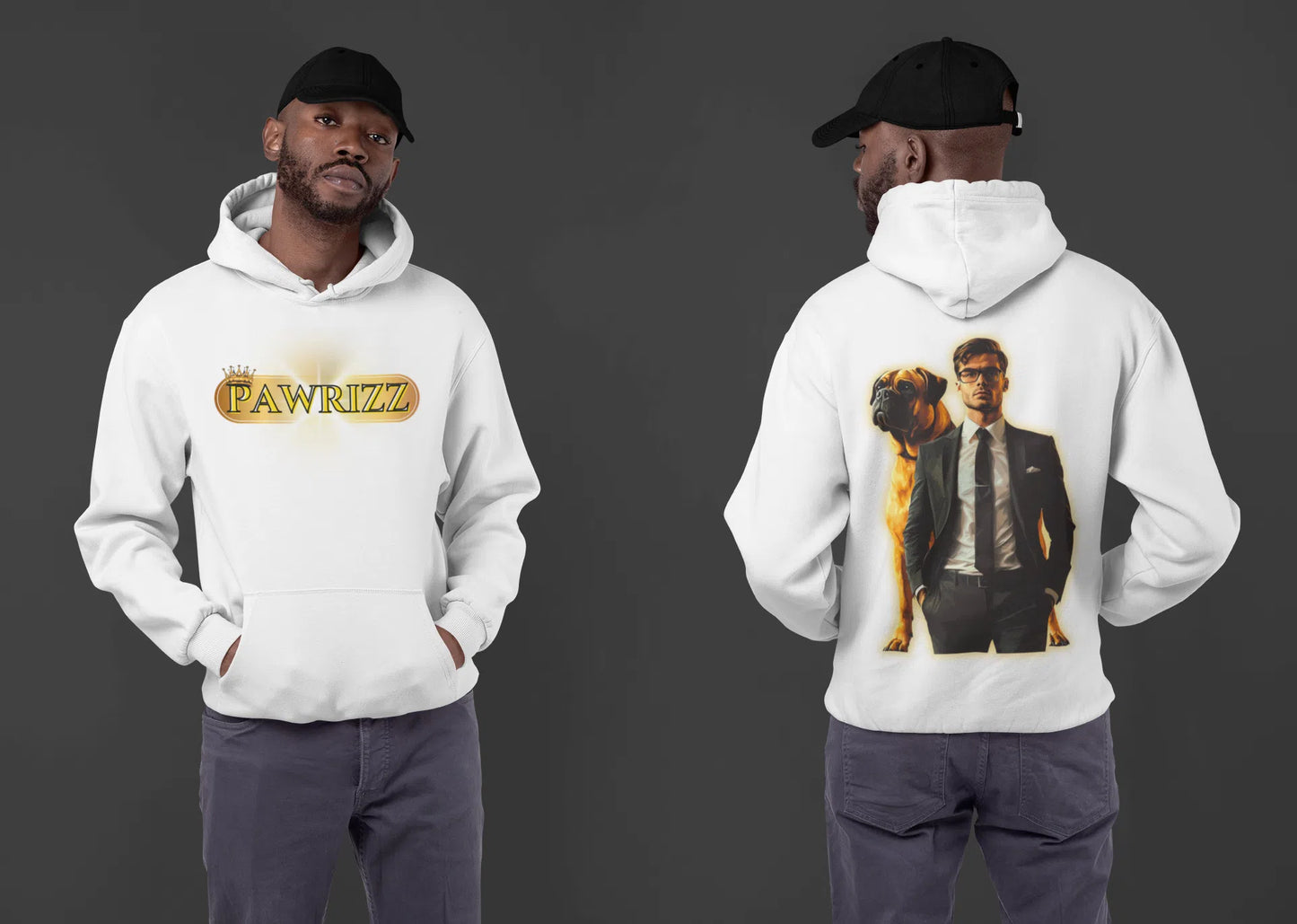 🔥 PAWRIZZ™ – Der Hoodie für Kings & ihre treuen Begleiter 🔥 - Hoodie im einzigartigen Crazy-Printz Design | Perfekt für Alltag & Style
