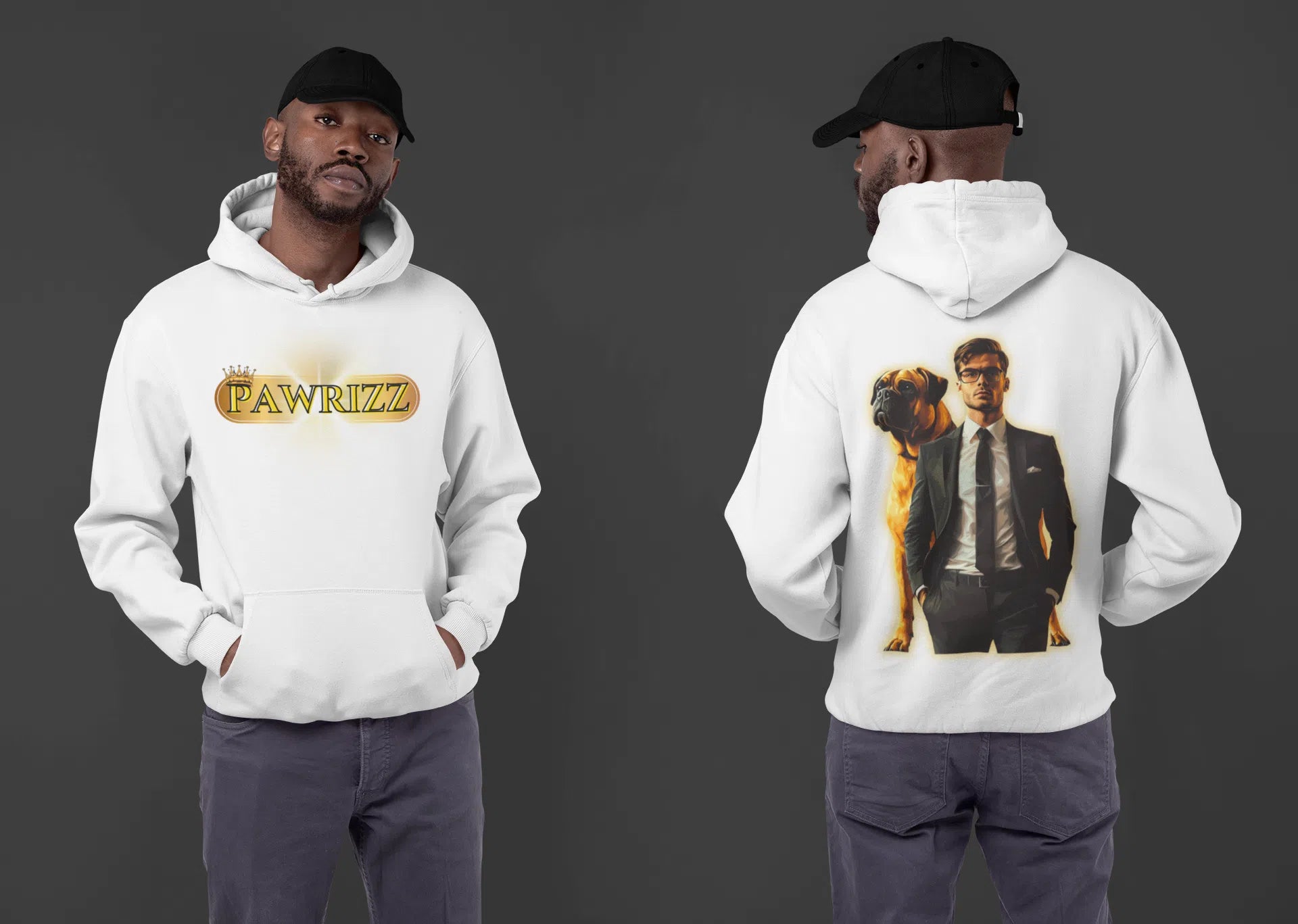 🔥 PAWRIZZ™ – Der Hoodie für Kings & ihre treuen Begleiter 🔥 - Hoodie im einzigartigen Crazy-Printz Design | Perfekt für Alltag & Style